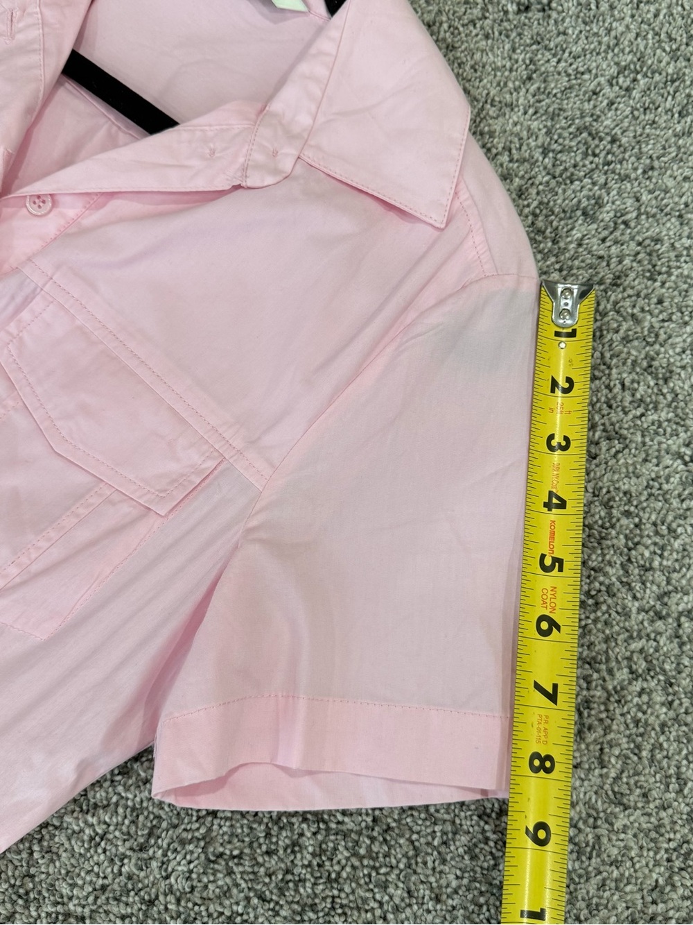 Zara Baby Pink 100% Cotton Collared Belted Shirt Dress Maxi Resort Women’s XS - Picture 13 of 15